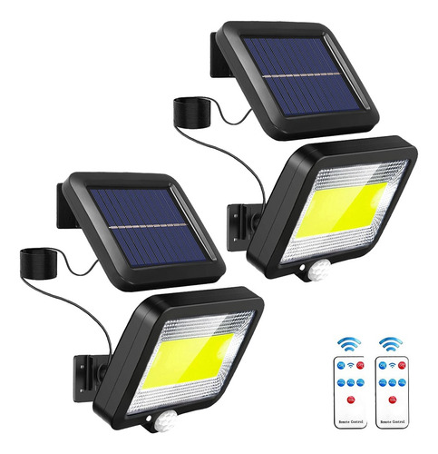 Lámpara Solar Recargable Al Aire Libre Jardín 100 Cob 2pack