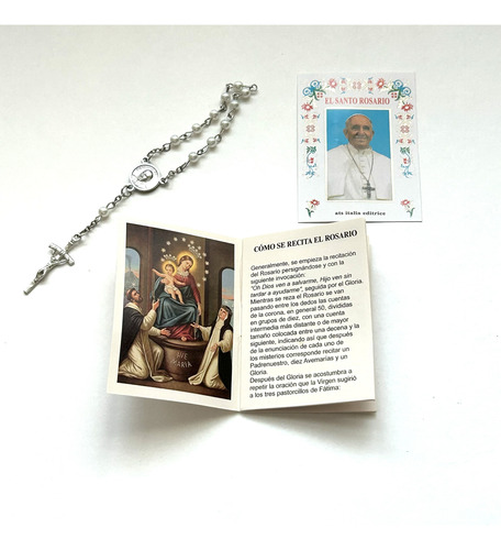 Pack 12 Decenarios Del Papa Francisco Con Oraciones Letanias