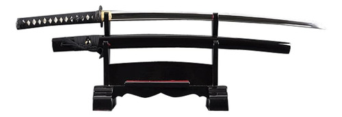 Espada Katana Iaido Acero Inoxidable Bambú Negra