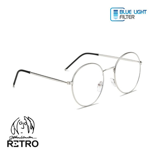 Imagen 7 de 10 de Montura Óptica Retro® Lennon® Original Pc®+ Anti/blue® Gafas