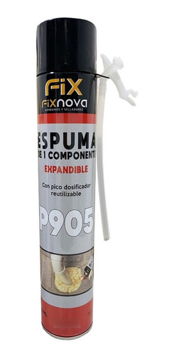 Espuma Poliuretano Expandido Aerosol 750ml Fixnova