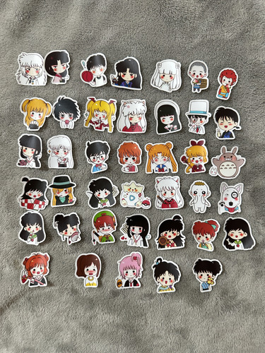 Stickers Anime Personajes Random Inuyasha,dead Note, Pack