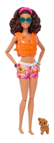 Barbie La Película Muñeca Día De Surf Mascota Y Accesorios