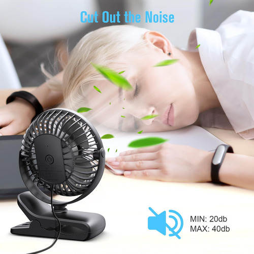 Honyin Ventilador Pequeño De Escritorio Con Rotación De 720°
