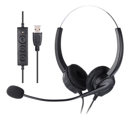 Auricular Headset Usb C/microfono Pc Notebook Call Center