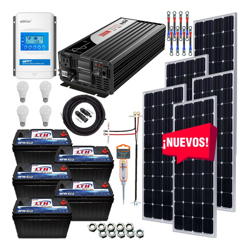 Kit Solar 3000 Watts Lth Inversor 2000w Onda Pura Cont. Mppt