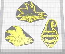 Comprar Dragon Ball Z Cookie Cutters Archivo Stl Para Impresion 3d 