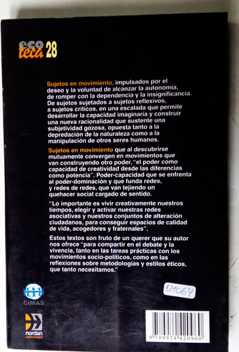 Sujetos En Movimiento - Tomas R. Villasante - Nordan 2002 (Usado)