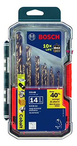 Bosch Co14b 14 Pc Cobalto M42 Juego De Brocas