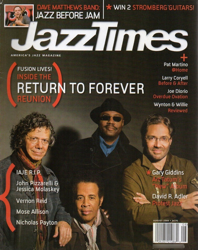 Revista Jazztimes Aug 2008 Return To Forever Nicholas Payton