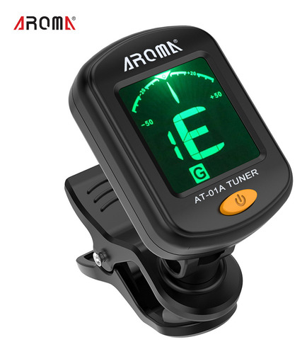 Afinador De Violín Aroma Lcd Tuner At-01a Para Guitarra Crom