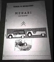 Comprar  Manual De Taller Carrocería Citroen Mehari 2c 3cv En Papel