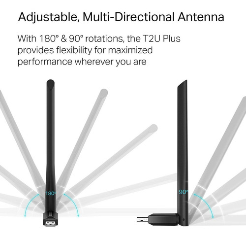 Wifi Usb Antena T2uh Plus 600mbps Doble Banda Tp Link