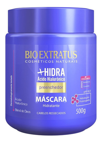 Máscara Mais Hidra 500g Preenchedora Hidratante Bio Extratus