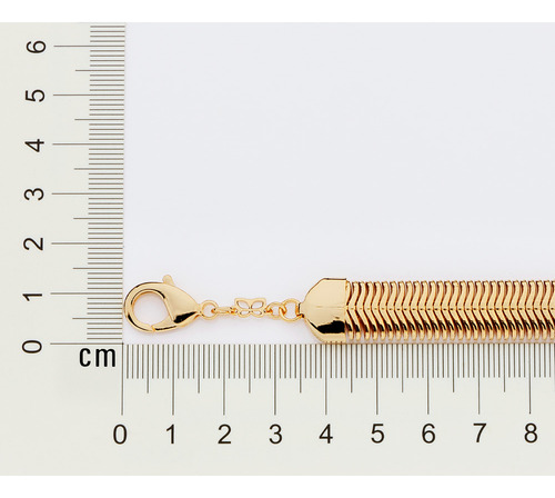 Pulseira Rabo De Rato Banhada A Ouro 552143 Rommanel Cor Dourado