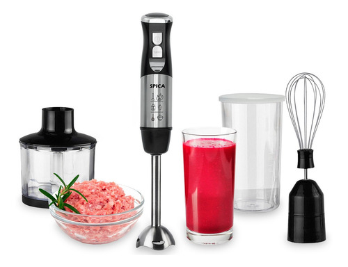Imagen 2 de 10 de Mixer Minipimer Multiprocesadora Spica Sp-640 Batidora