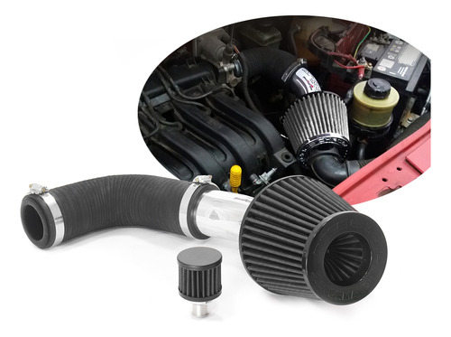 Kit Intake Filtro De Ar Motor Sandero 1.0 16v 2009 A 2014