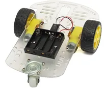 Comprar Kit Chasis Robot Auto Smart Car 2 Motores + Rueda Loca