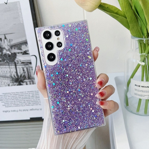 Funda Tpu Brillo Para Samsung S24/s24 Fe/s24 Plus/ultra Violeta Samsung S24 Ultra
