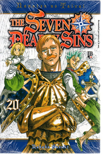 The Seven Deadly Sins N° 20 - Nanatsu No Taizai - Em Português - Editora Jbc - Formato 13,5 X 20,5 - Capa Mole - Bonellihq Cx470 J23