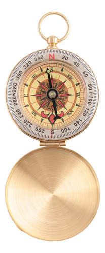 L Reloj De Bolsillo Clásico De Latón Estilo Brújula For