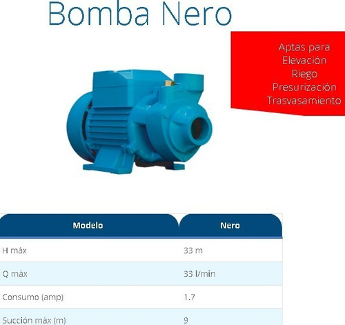 Bomba Periferica Nero 1/2 Hp Fluvial