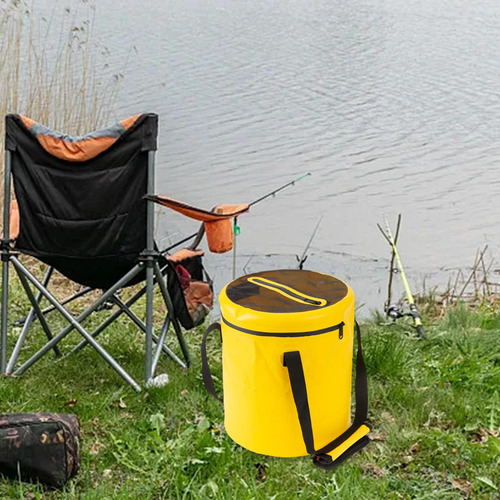 Cubo De Pesca Plegable Para Acampar Cubo Plegable Para