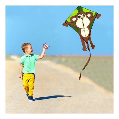 Hengda Kite Kits Kids Cartoon Monkey Kites Con Línea De