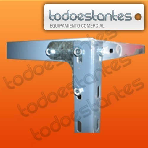 Estanteria Metalica 60x30x2mts 5 Estantes P/ 70kg Reforzada! Color Gris
