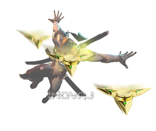 Fidget Hand Spinner Shuriken Genji Overwatch Pronta Entrega
