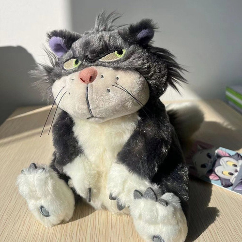 Gato Malvado Pelúcia Lúcifer Desenho Cinderela Boneco 25cm