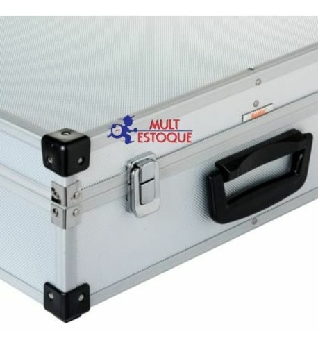 Imagem 6 de 7 de Kit 03 Maletas Case Alumínio Ferramentas Maquiagem Pq/med/gd