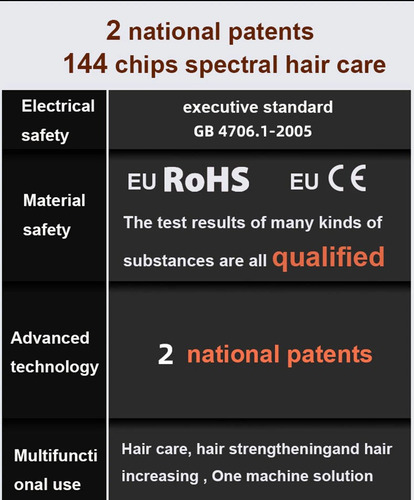Bone Infravermelho Para Calvície A Laser Duplo Cresce Cabelo
