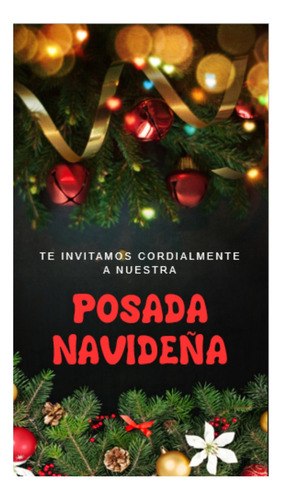 Invitacion Digital Navidad Posada Navideña Video Y Musica