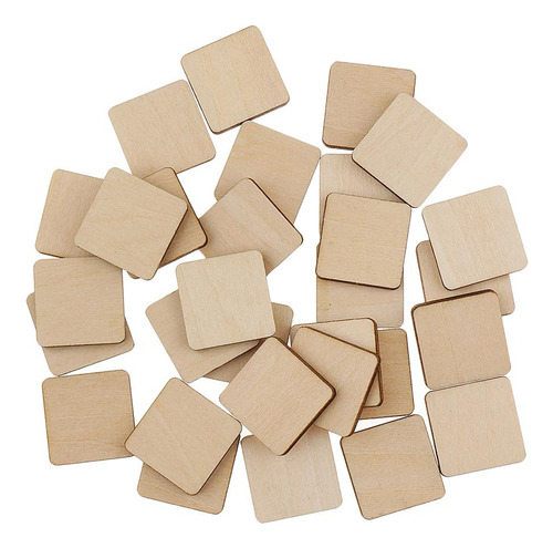 40 Peças Quadradas Inacabadas Em Branco Placas De Placas De