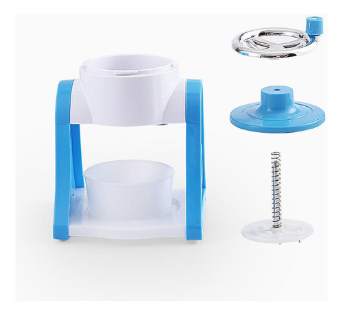 Máquina De Trituração Manual De Gelo Mini Casa Diy Azul