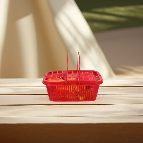 Cesta Portátil Para Fresas Con Asa, 10 Unidades