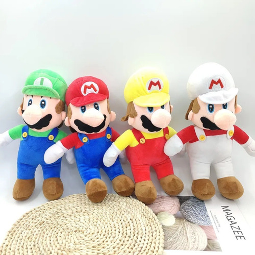  Peluche Suave Super Mario Bros Luigi 30 Cm 