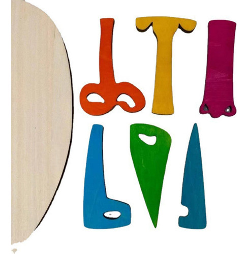 Rompecabezas De Madera Juguete Educativo De Tallo Temprano