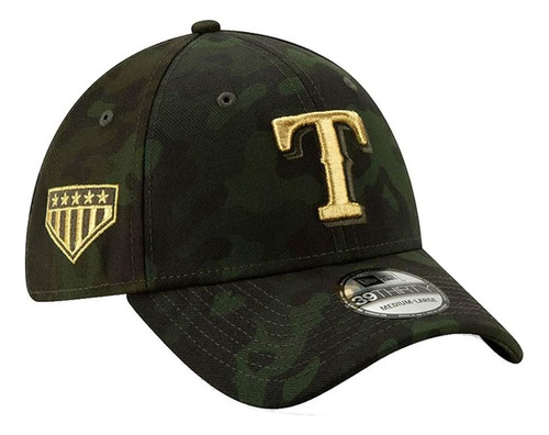 Gorra, Diseño De Los Texas Rangers, Color Verde Y Dorado