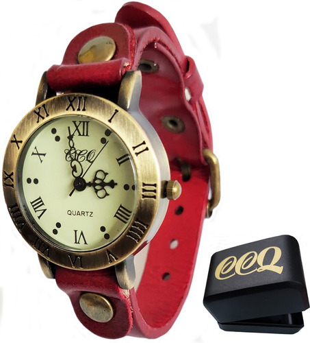 Relógio Feminino Ccq Pulseira De Couro