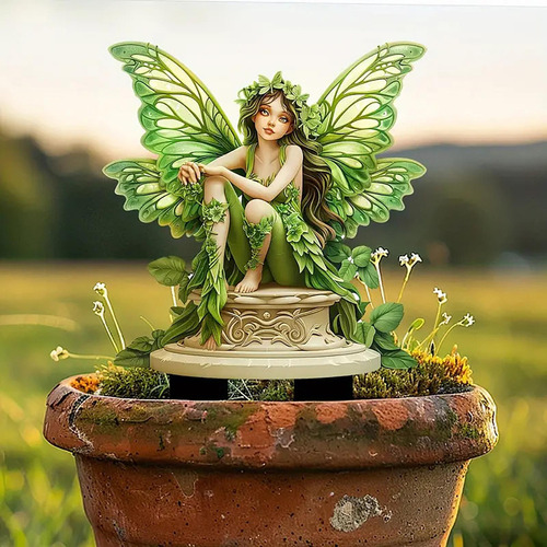 Estaca De Jardín De Hadas, Decoración De 2d, Regalo