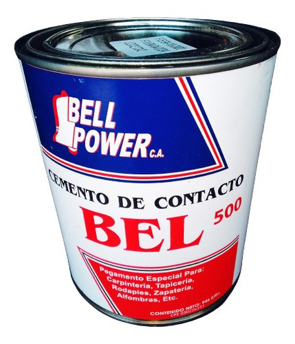 Pega Amarilla Bell 500 Para Carpintería, Lamin 1/4 De Galón 