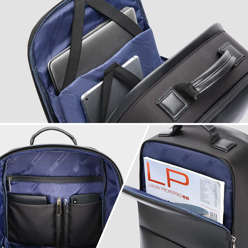 Mochila Empresarial Antirrobo Bopai Para Portátil De 15,6 Pu