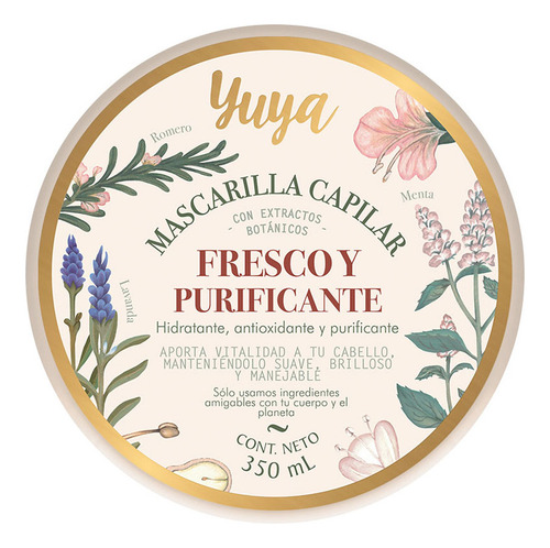 Mascarilla Para Cabello Yuya Hidratante Con Romero 350 Ml