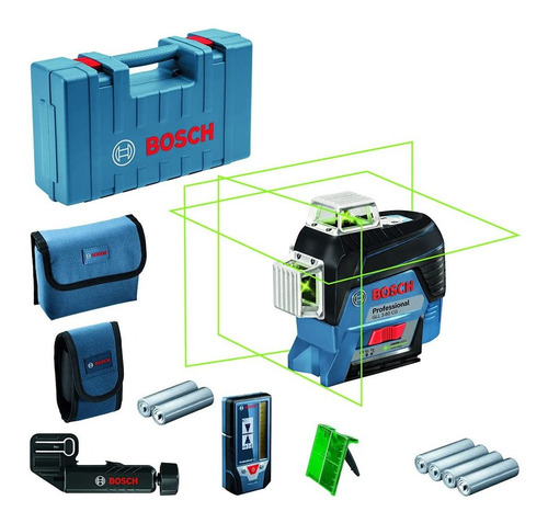 Nível A Laser Bosch Linha Verde Gll 3-80 Cg 30m Profissional