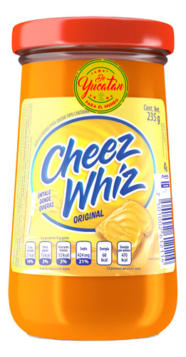 2 De 235g Y 2 De 120g Frascos Queso Cheez Whiz Para Untar