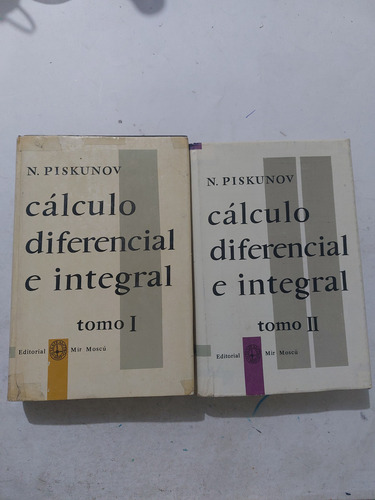 Libro Mir Cálculo 2 Tomos N. Piskunov (Usado)