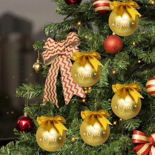 Nuevas Bolas De Árbol De Navidad Conmemorativas Para Abuelos