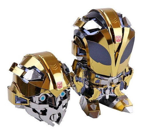 Bumblebee Head Transformers Puzzle 3d Premium De Metal